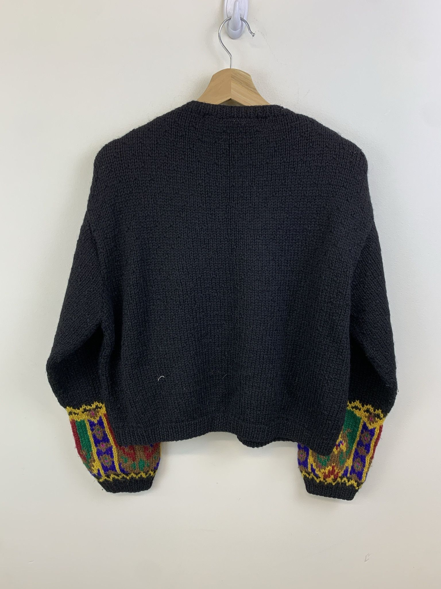 Other Vintage 1990s Stained Glass Wool Knit Cardigan Size M Size US M / EU 48-50 / 2 - 3 Thumbnail