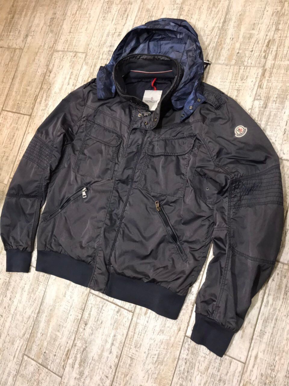 Moncler Lefort Giubbotto 2011 Wiz Khalifa Bomber Nylon Men’s Jacket Garment Washed Windbreaker Size L