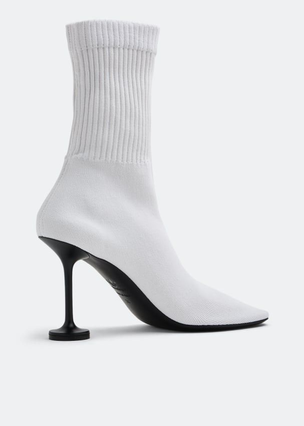 Balenciaga x Adidas Sock Boots in White Size US 9 / IT 39 - 3 Thumbnail