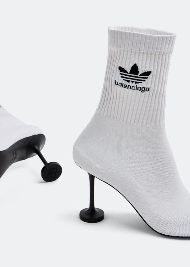 Balenciaga x Adidas Sock Boots in White Size US 10 / IT 40 - 2 Thumbnail