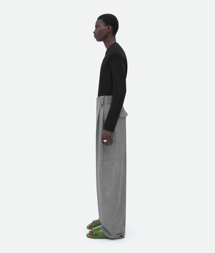 Bottega Veneta Bottega Veneta Wide Leg Wool and Cotton Pants Size US 34 / EU 50 - 2 Thumbnail