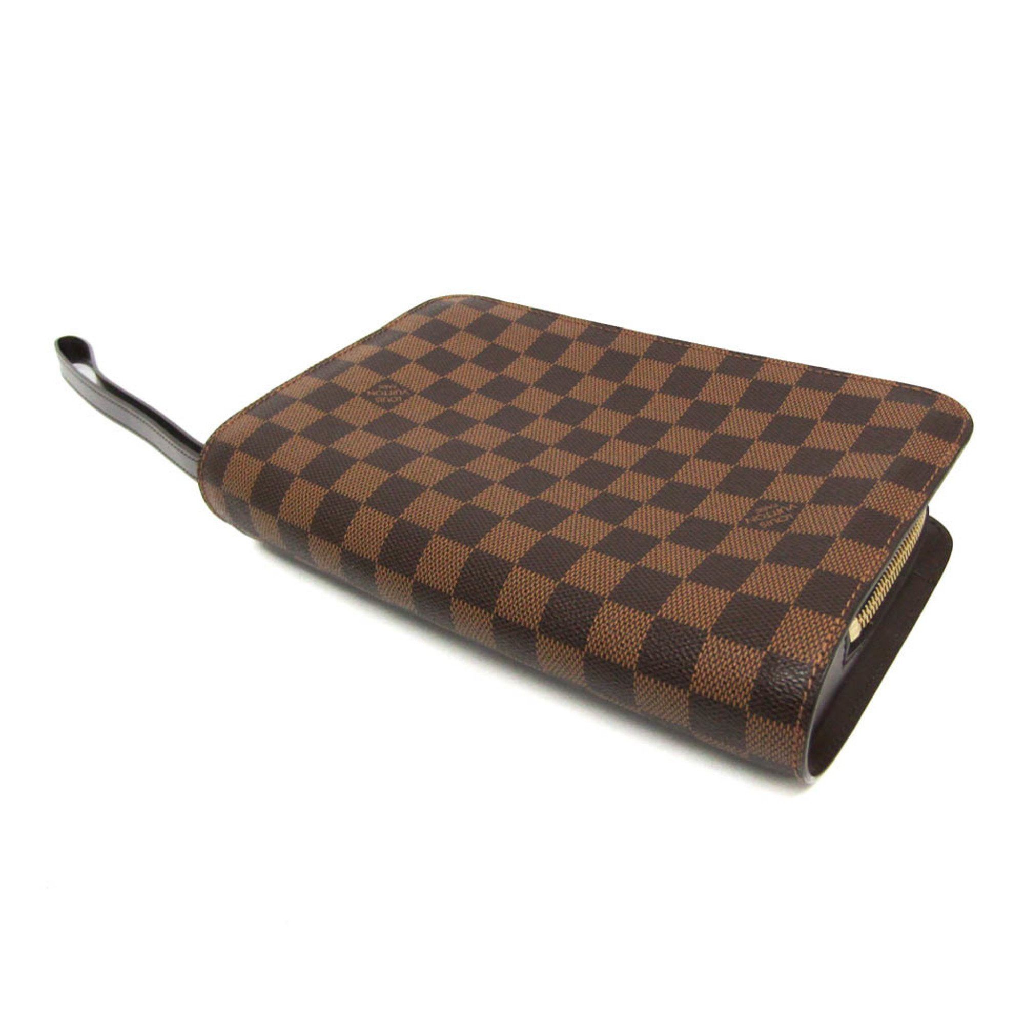 Louis Vuitton Saint-Louis Brown Canvas Clutch Bag (Pre-Owned) Size ONE SIZE - 2 Thumbnail