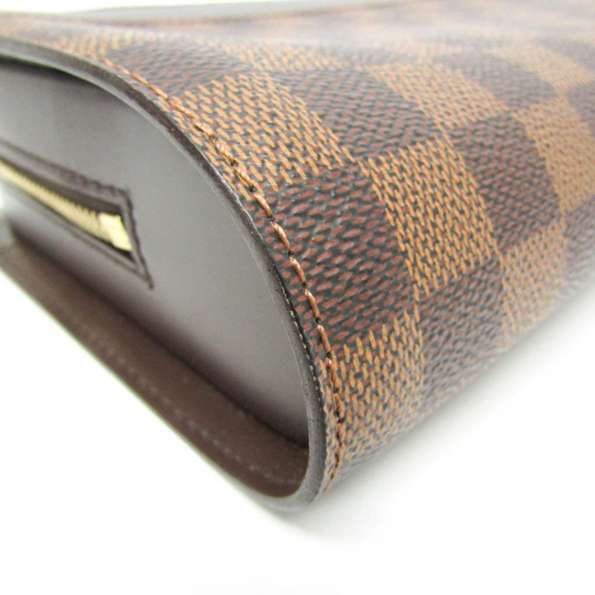 Louis Vuitton Saint-Louis Brown Canvas Clutch Bag (Pre-Owned) Size ONE SIZE - 4 Thumbnail
