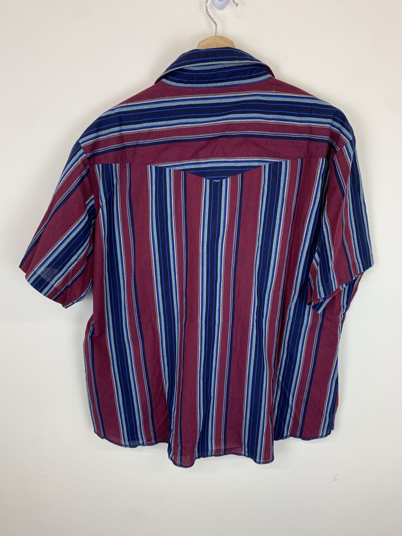 Flannel × Vintage Vintage Western Pearl Snap Rustler Maroon Shirt Size XXL Long Size US XXL / EU 58 / 5 - 3 Thumbnail