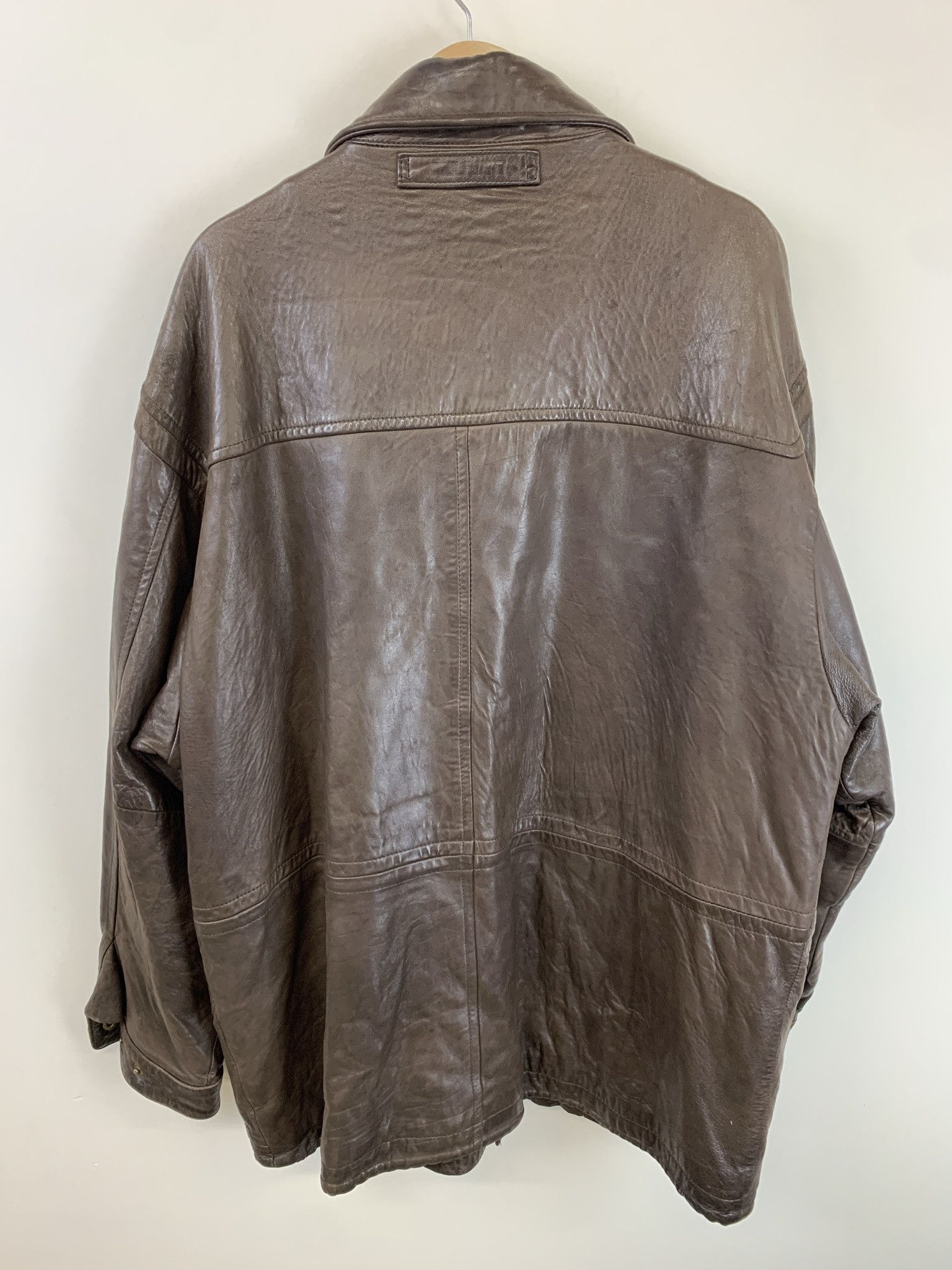 Leather × Nautica Vintage 1990s Nautica Soft Leather Jacket Size XL(44) Size US XL / EU 56 / 4 - 4 Thumbnail