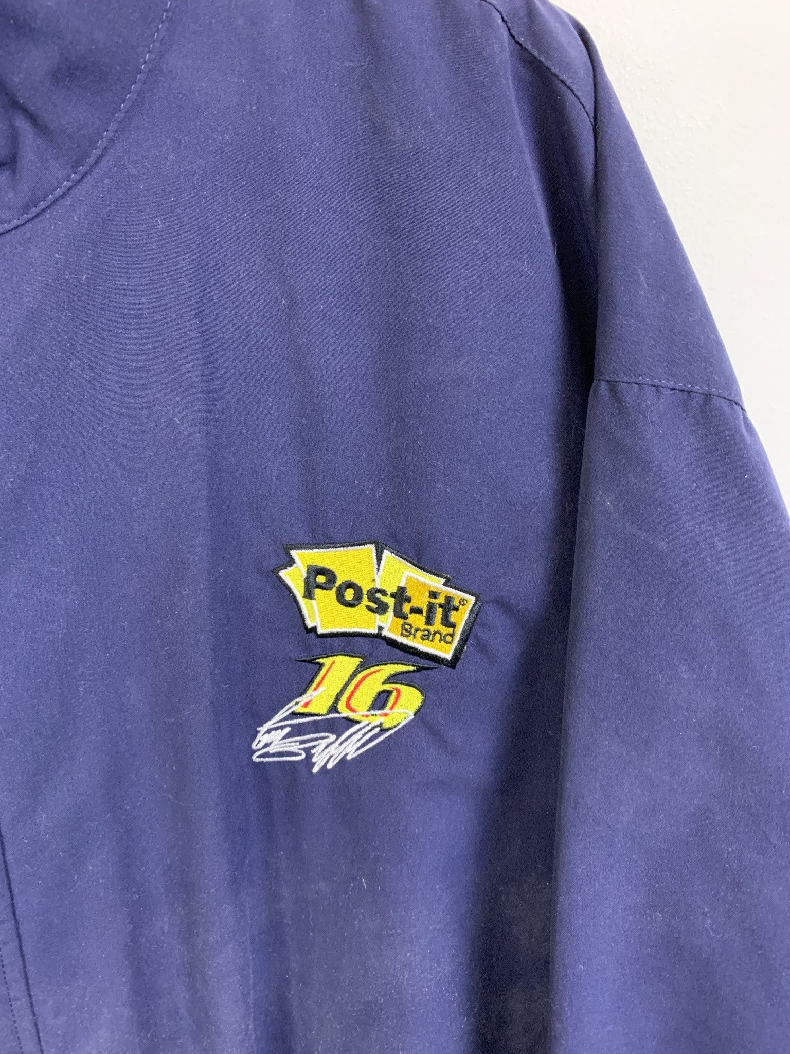 NASCAR Vintage Bobby Labonte Navy Quarterzip Removable Sleeves Jacket Size XL Size US XL / EU 56 / 4 - 3 Thumbnail