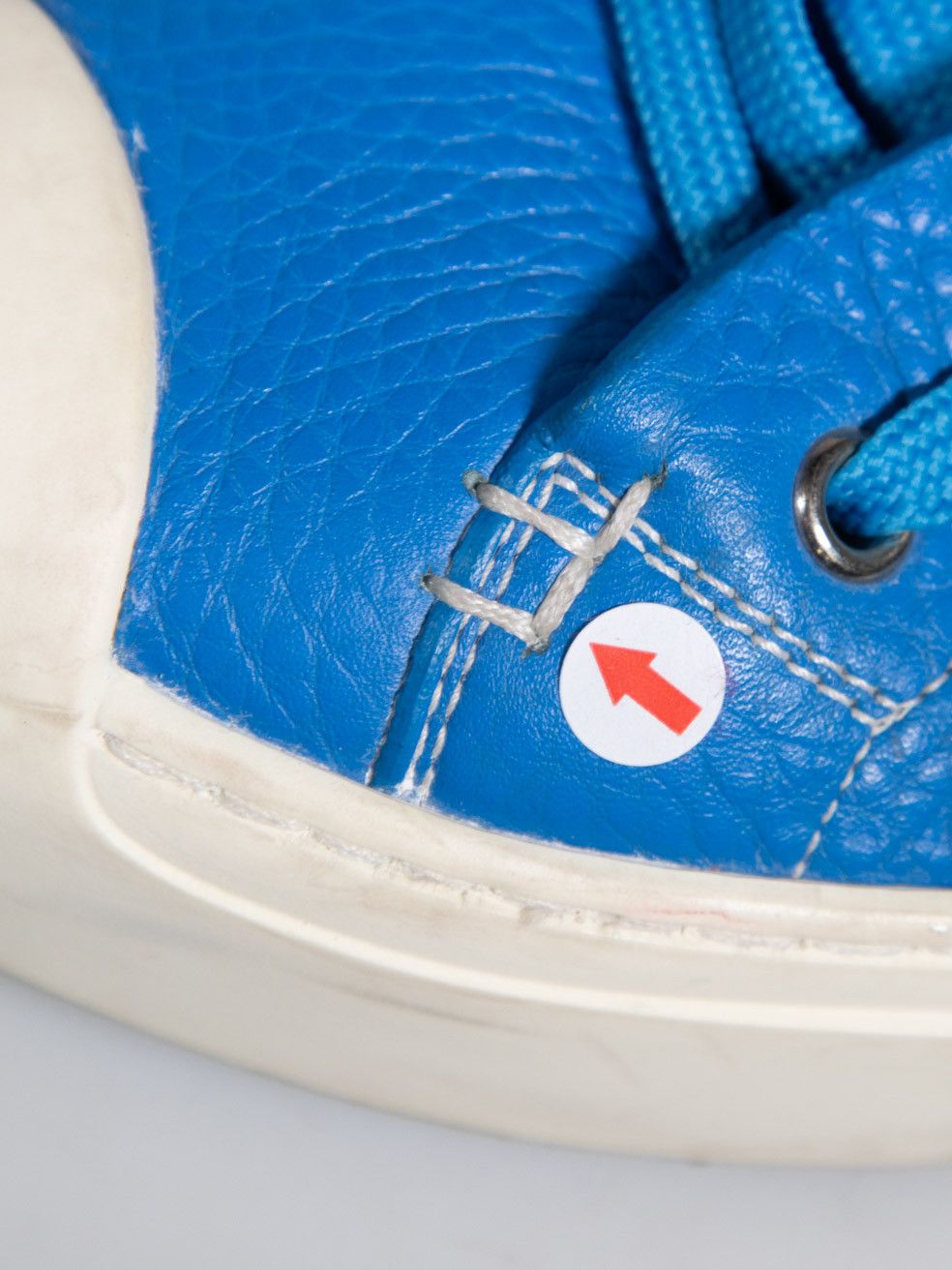 Fendi Blue Leather Domino Trainers Size US 8 / IT 38 - 8 Thumbnail