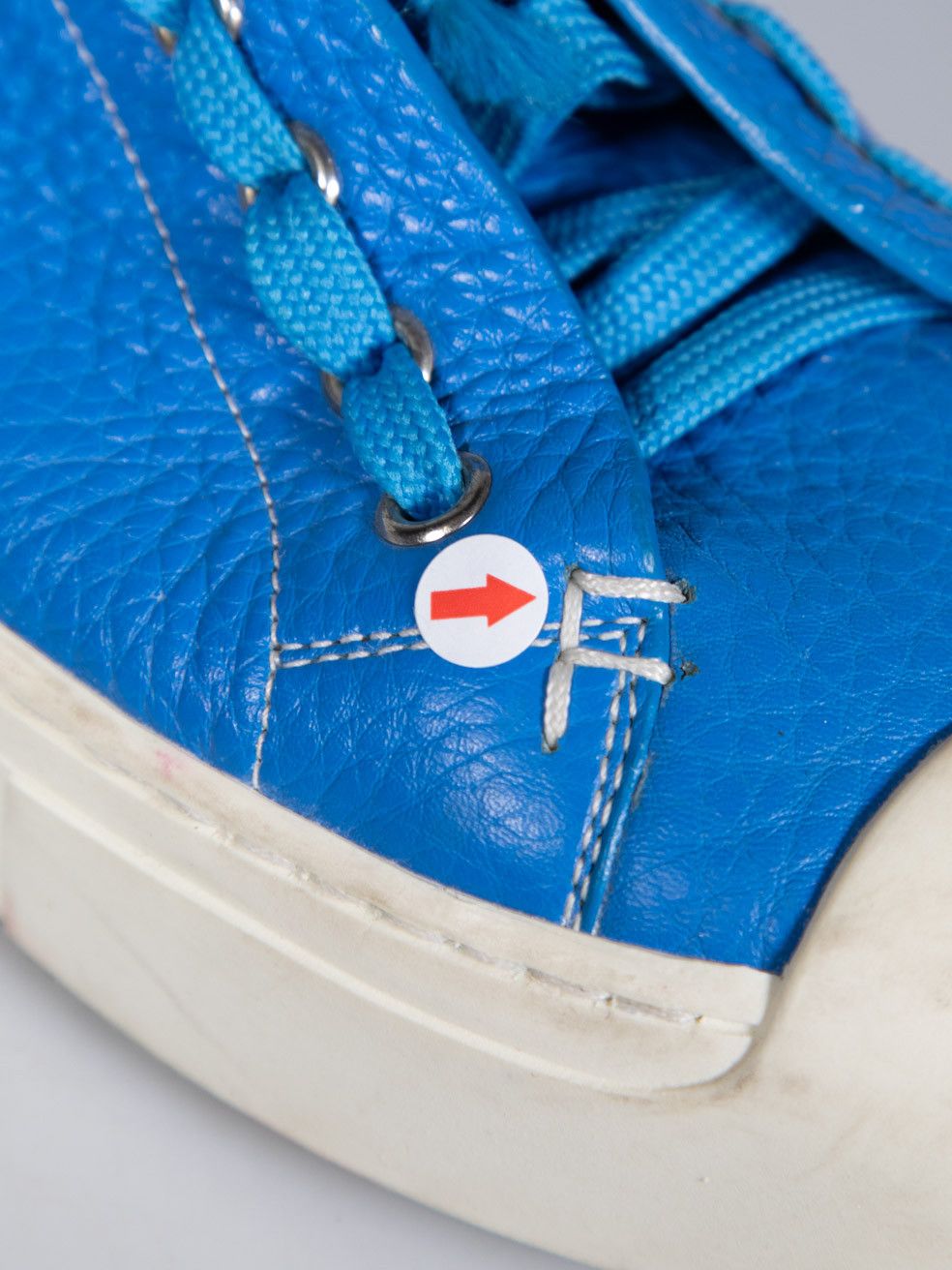 Fendi Blue Leather Domino Trainers Size US 8 / IT 38 - 11 Thumbnail