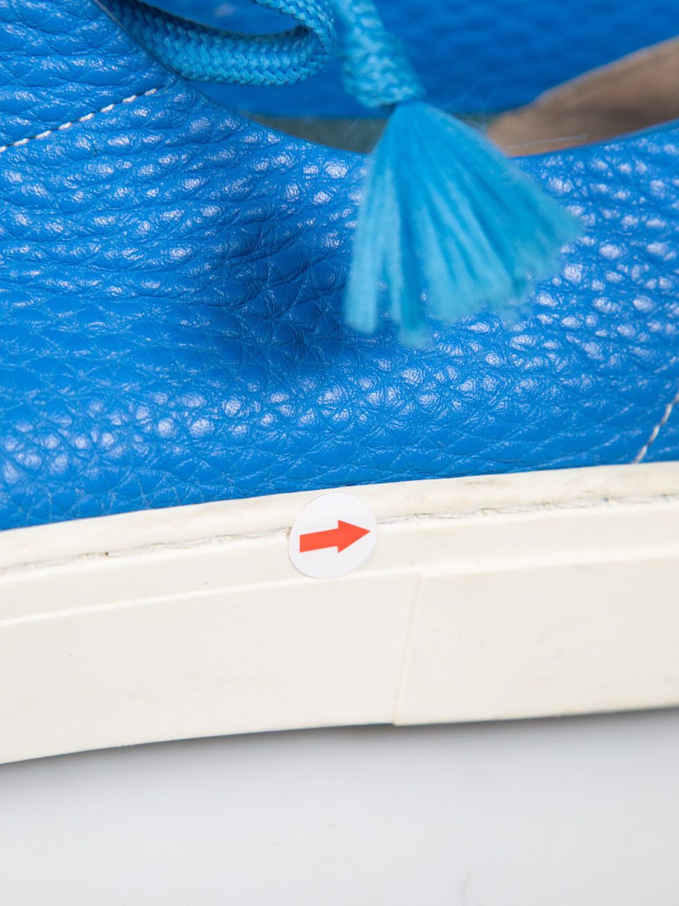Fendi Blue Leather Domino Trainers Size US 8 / IT 38 - 9 Thumbnail
