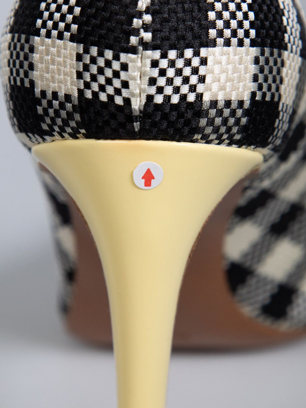 Rochas Gingham Print Woven Pumps Size US 7.5 / IT 37.5 - 9 Thumbnail
