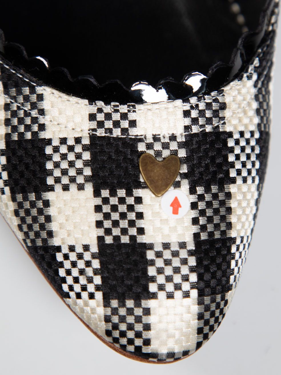 Rochas Gingham Print Woven Pumps Size US 7.5 / IT 37.5 - 7 Thumbnail