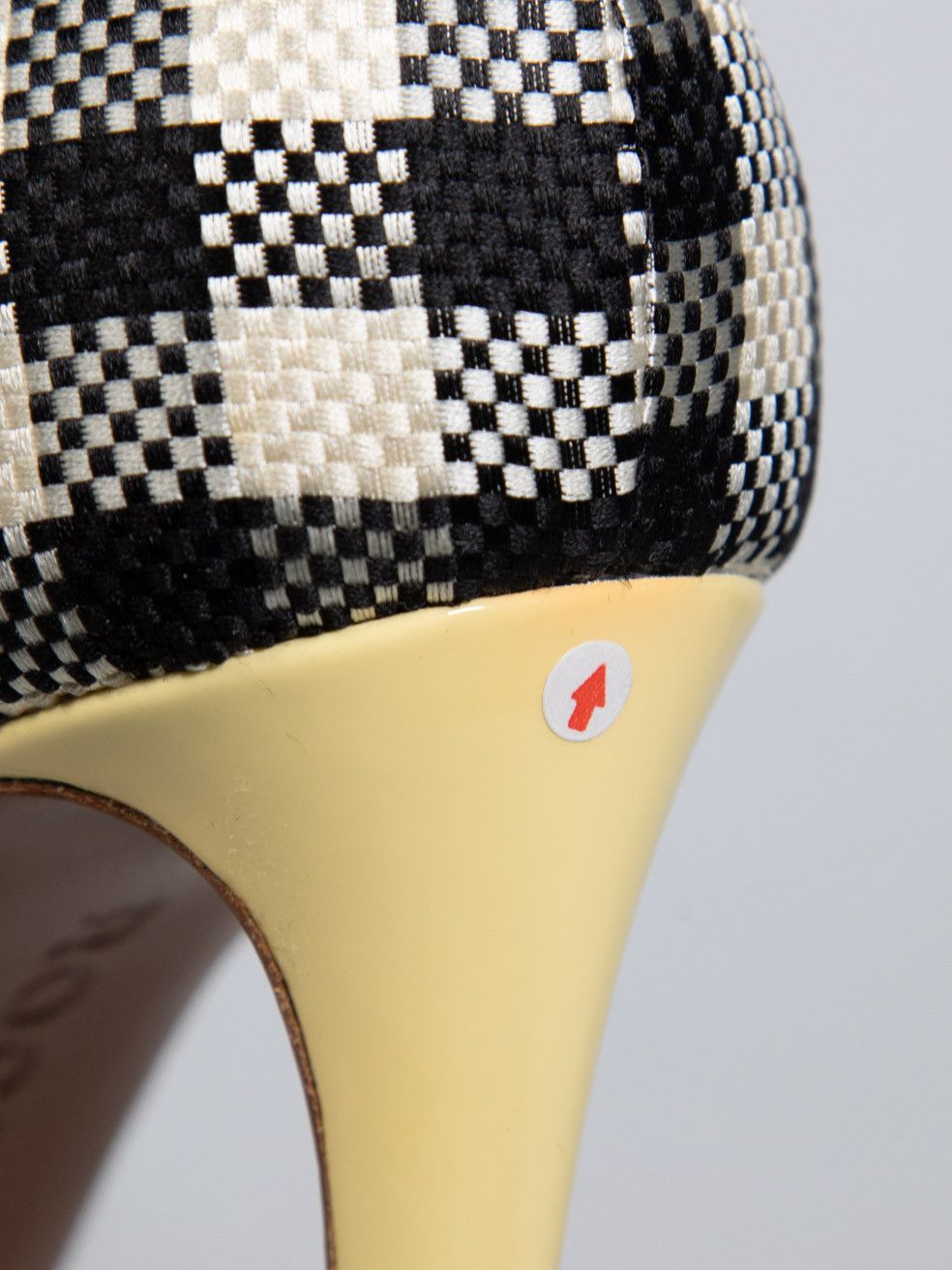 Rochas Gingham Print Woven Pumps Size US 7.5 / IT 37.5 - 8 Thumbnail