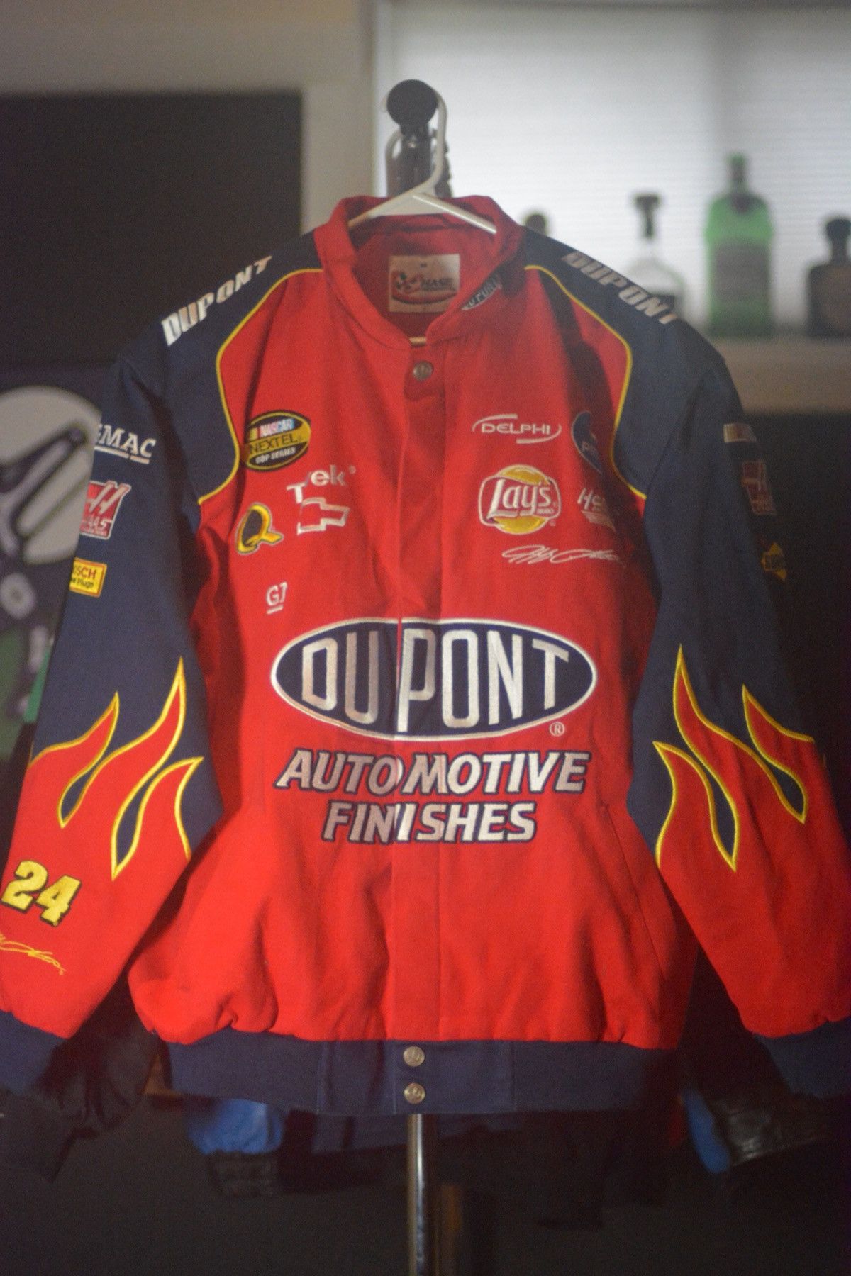 Jeff Gordon Dupont 24 hot Chase Authentic Insulated Jacket Size Large