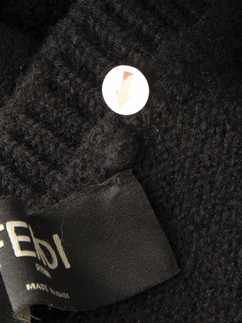 Fendi Black Wool FF Logo Knitted Jumper Size XXL / US 16-18 / IT 52-54 - 5 Thumbnail