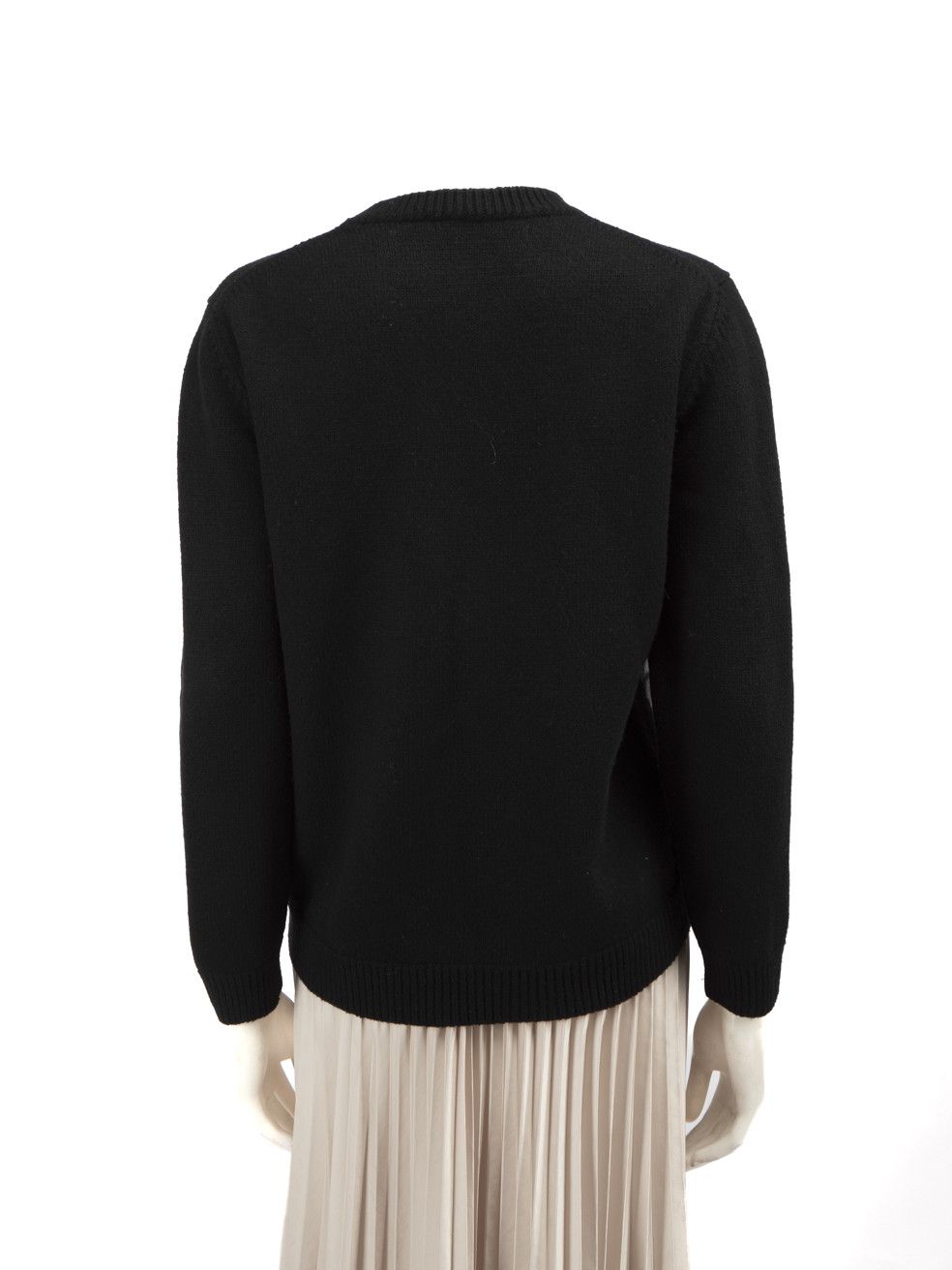 Fendi Black Wool FF Logo Knitted Jumper Size XXL / US 16-18 / IT 52-54 - 3 Thumbnail