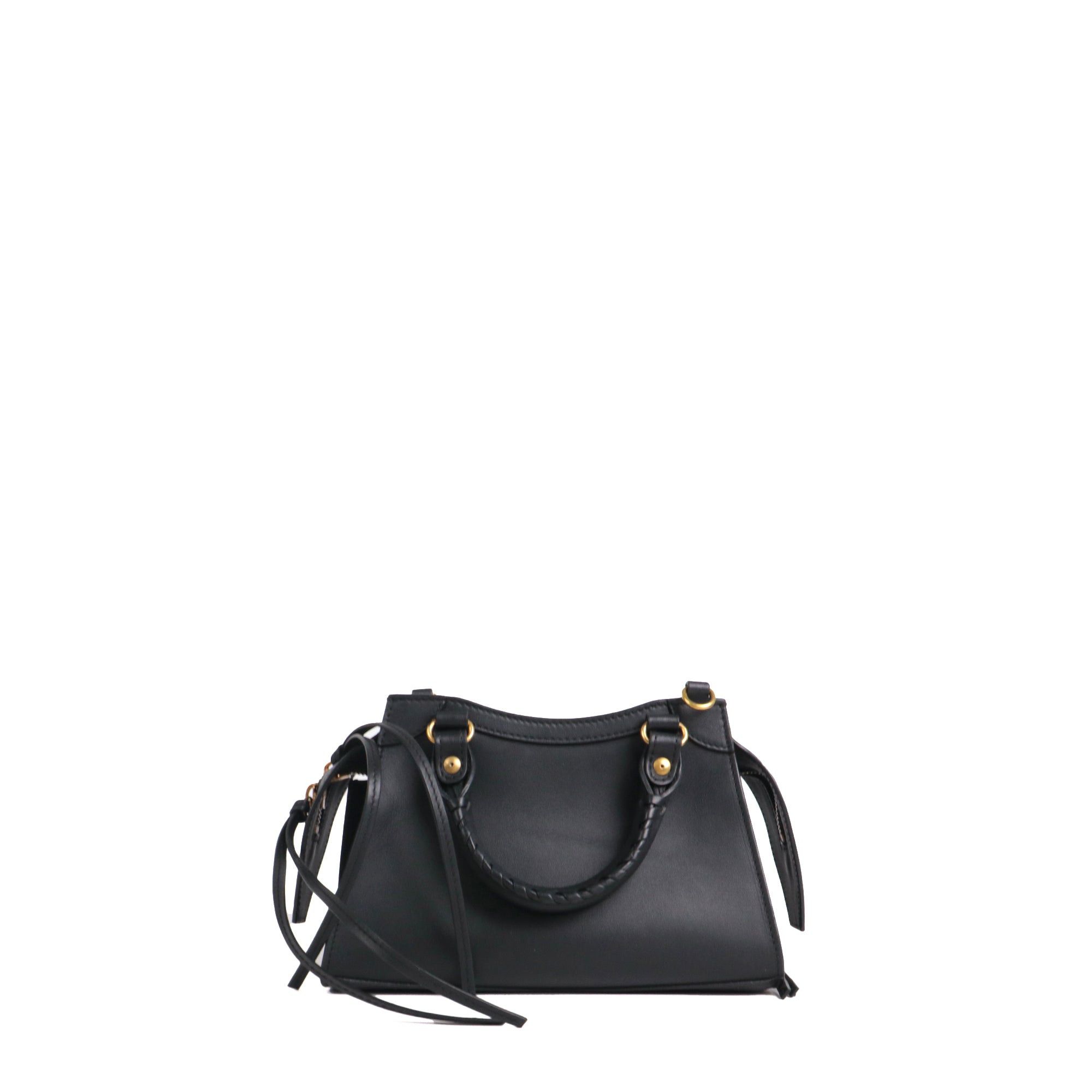 Balenciaga BALENCIAGA - Neo Classic Balenciaga nano shoulder bag in black smooth leather Size ONE SIZE - 4 Thumbnail