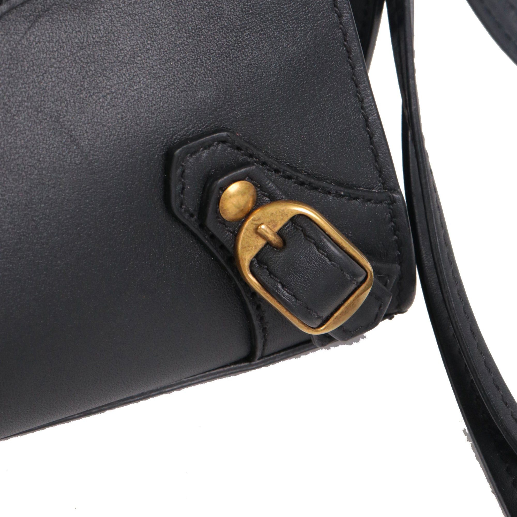 Balenciaga BALENCIAGA - Neo Classic Balenciaga nano shoulder bag in black smooth leather Size ONE SIZE - 5 Thumbnail