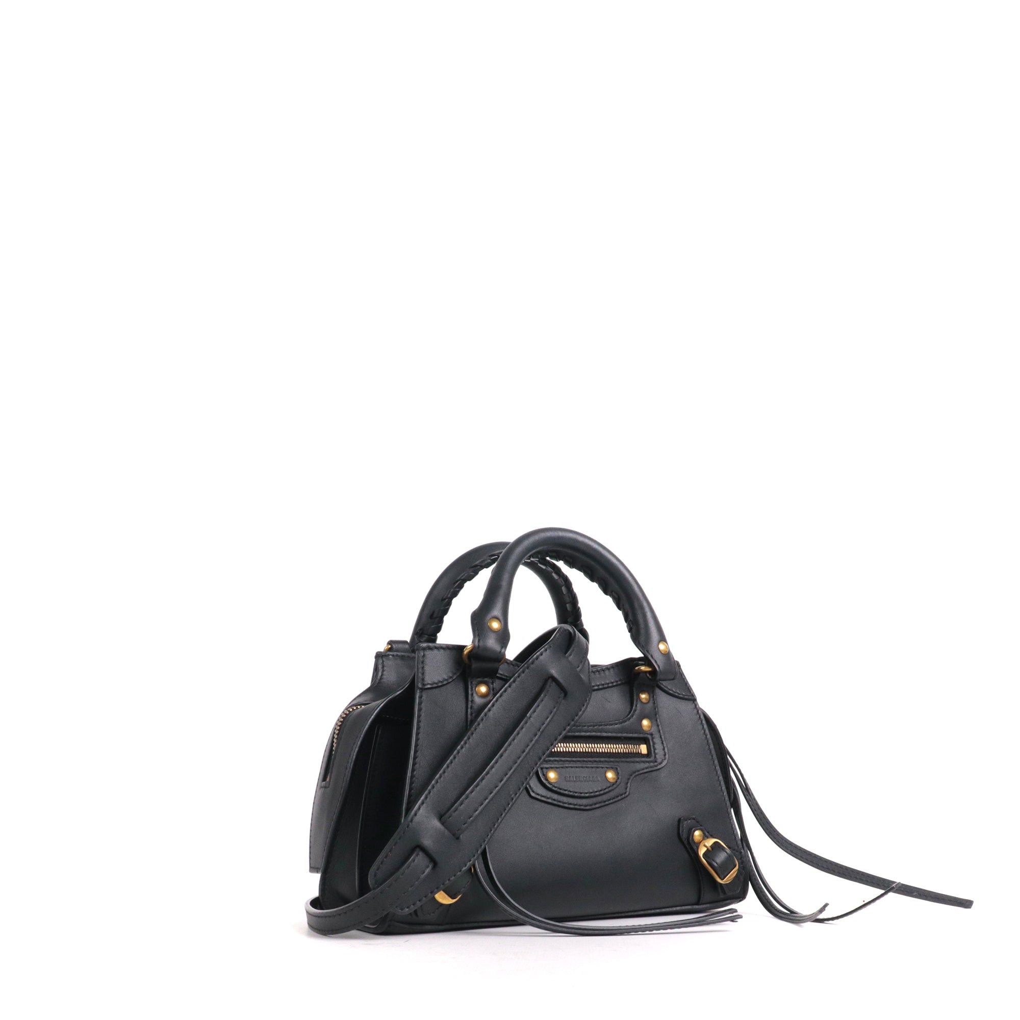 Balenciaga BALENCIAGA - Neo Classic Balenciaga nano shoulder bag in black smooth leather Size ONE SIZE - 2 Thumbnail
