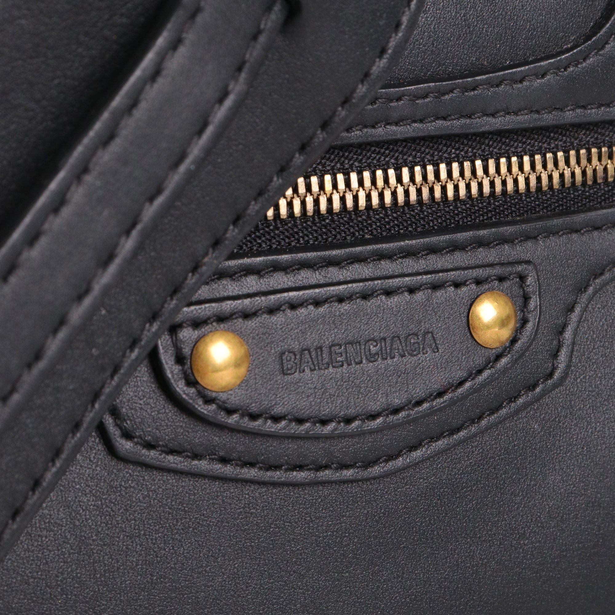 Balenciaga BALENCIAGA - Neo Classic Balenciaga nano shoulder bag in black smooth leather Size ONE SIZE - 7 Thumbnail