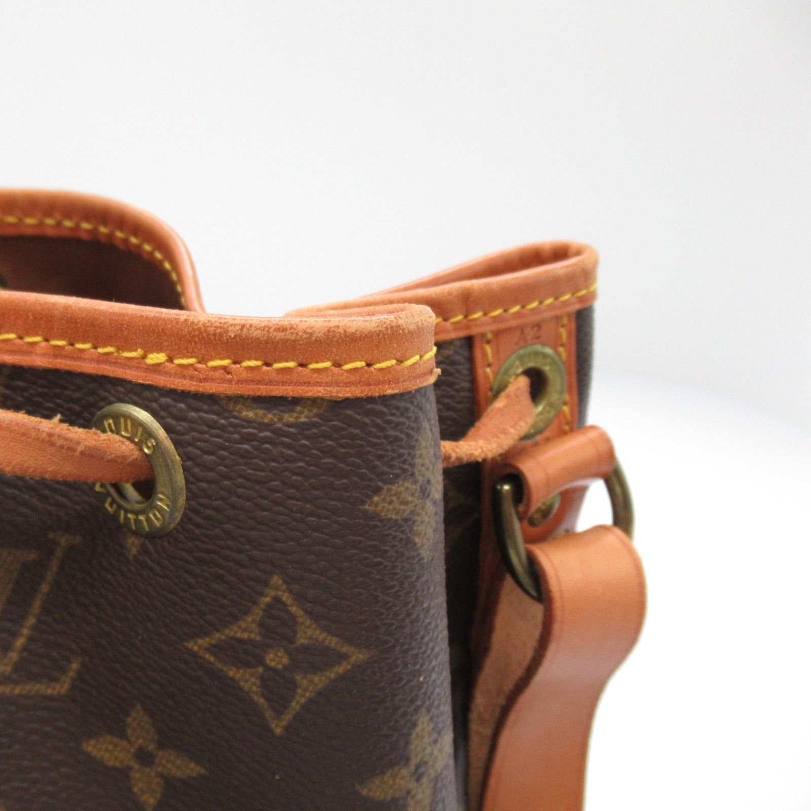 Louis Vuitton Louis Vuitton Petit Noe Shoulder Bag Coated Canvas Monogram Brown Size ONE SIZE - 14 Thumbnail