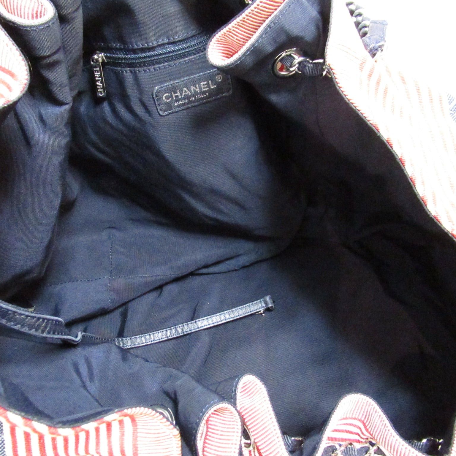 Chanel Chanel Cococabus Gm Shoulder Bag Denim Blue Indigo Blue/Red/White Silver Hardware Size ONE SIZE - 5 Thumbnail