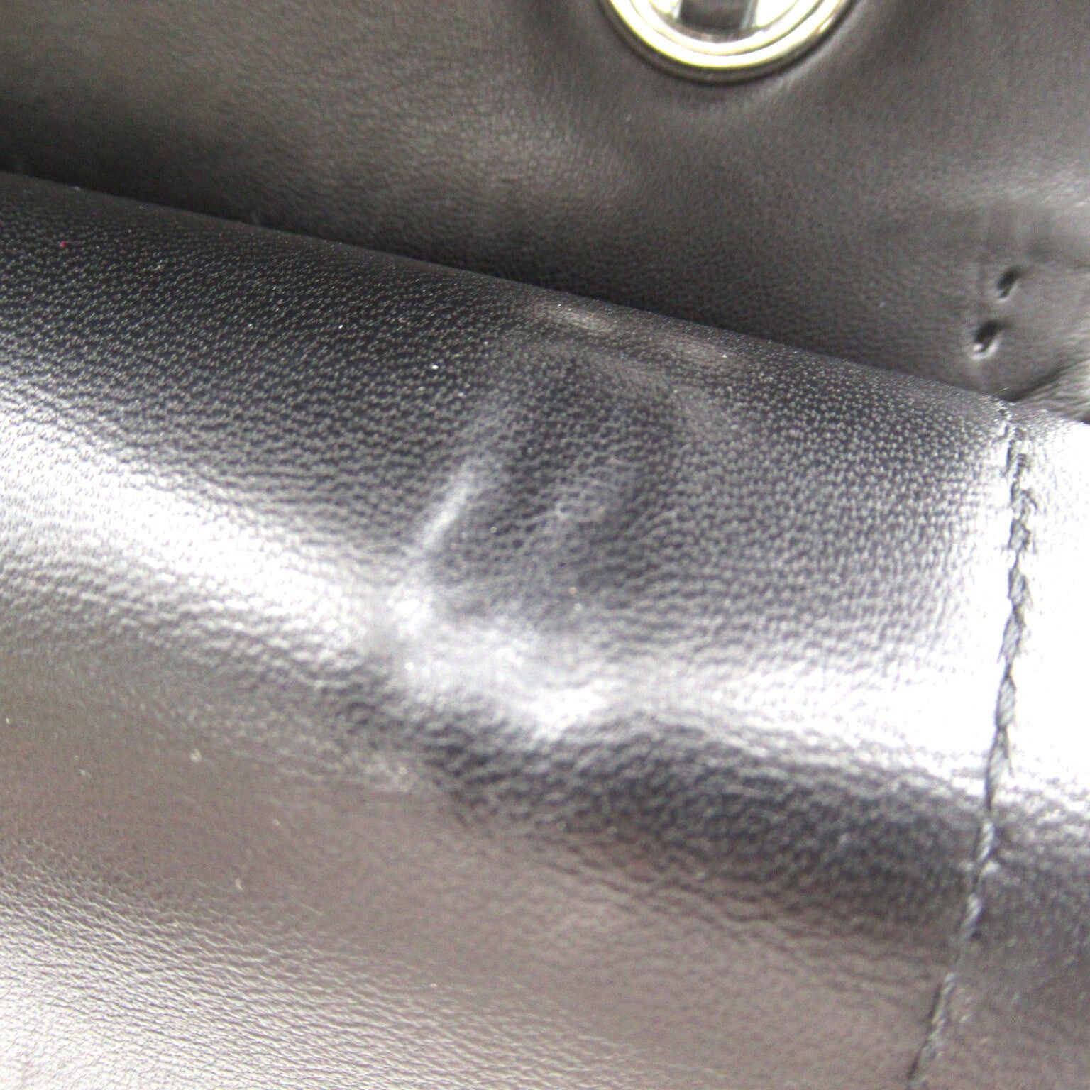 Chanel Chanel Airline Double Flap Chain Shoulder Bag Others Satin Black White Silver Hardware Size ONE SIZE - 15 Thumbnail