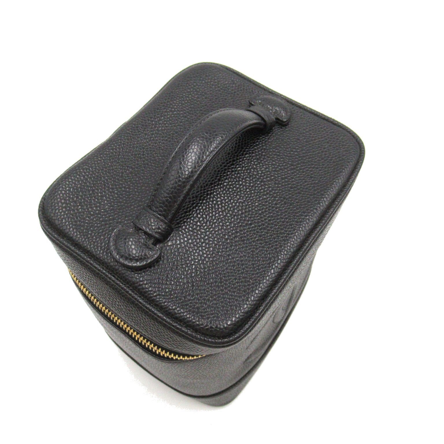 Chanel Chanel Vertical Vanity Handbag Caviar Skin (Grained Calf) Black Gold Hardware Size ONE SIZE - 4 Thumbnail