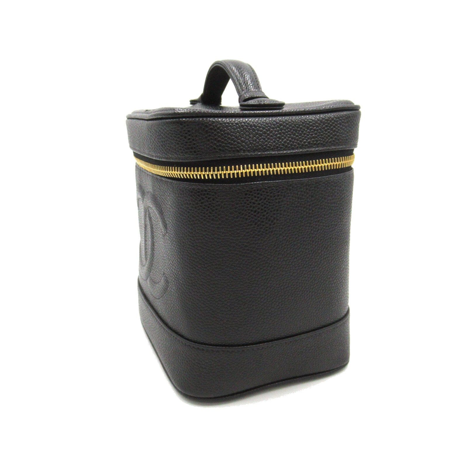 Chanel Chanel Vertical Vanity Handbag Caviar Skin (Grained Calf) Black Gold Hardware Size ONE SIZE - 3 Thumbnail