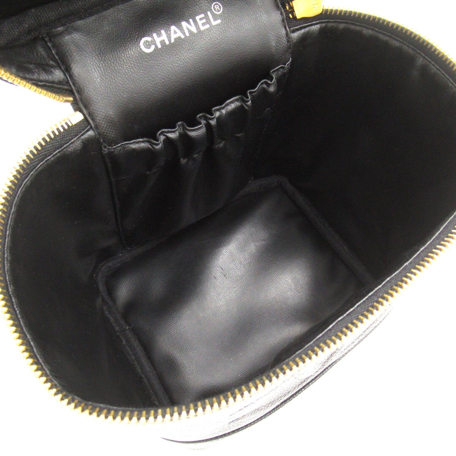 Chanel Chanel Vertical Vanity Handbag Caviar Skin (Grained Calf) Black Gold Hardware Size ONE SIZE - 7 Thumbnail