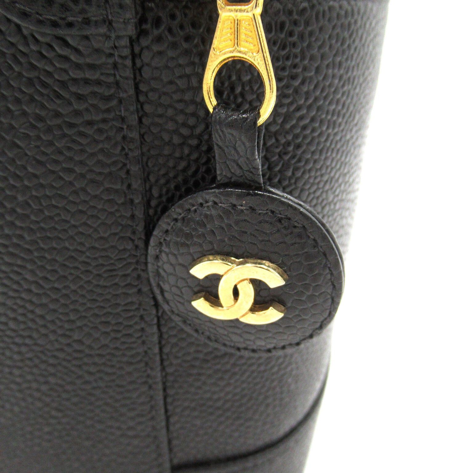 Chanel Chanel Vertical Vanity Handbag Caviar Skin (Grained Calf) Black Gold Hardware Size ONE SIZE - 12 Thumbnail