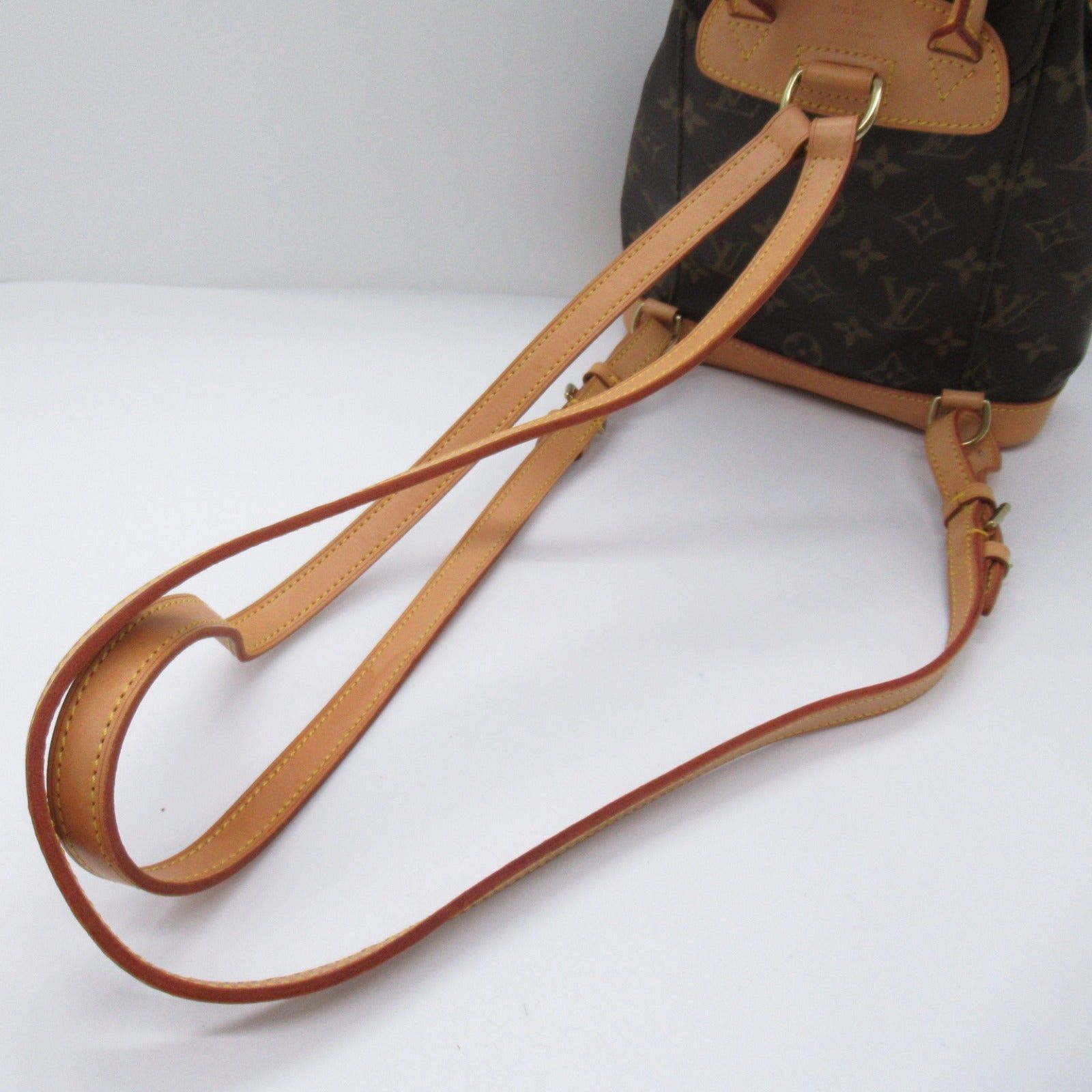 Louis Vuitton Louis Vuitton Mini Montsouris Rucksack Backpack Coated Canvas Monogram Brown Size ONE SIZE - 8 Thumbnail