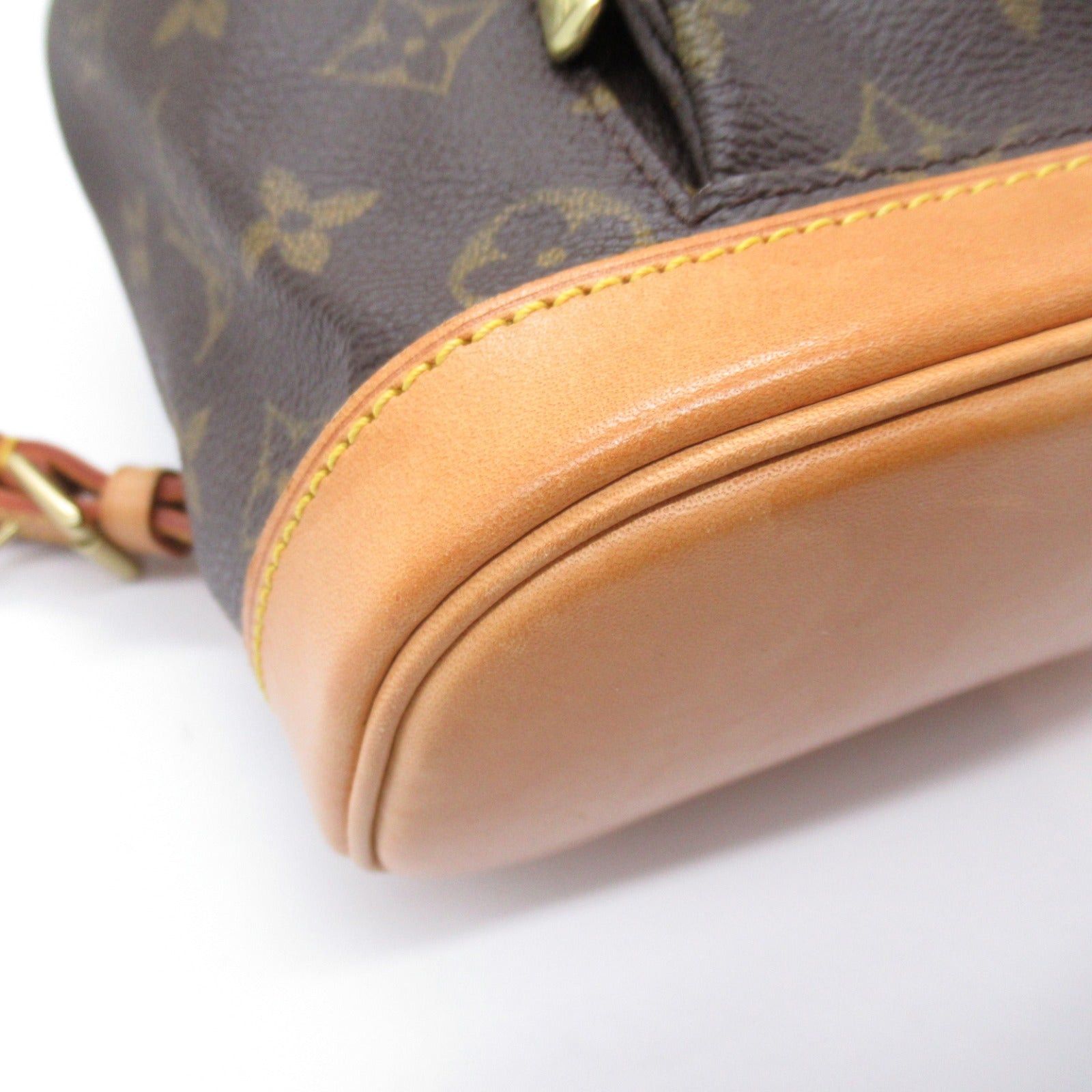 Louis Vuitton Louis Vuitton Mini Montsouris Rucksack Backpack Coated Canvas Monogram Brown Size ONE SIZE - 10 Thumbnail