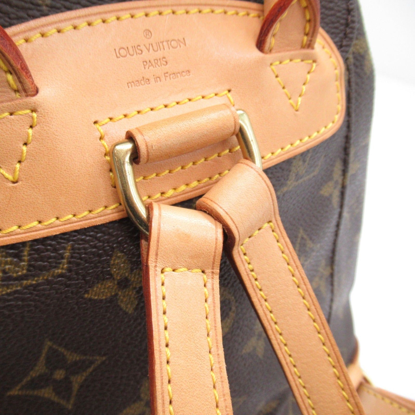 Louis Vuitton Louis Vuitton Mini Montsouris Rucksack Backpack Coated Canvas Monogram Brown Size ONE SIZE - 12 Thumbnail