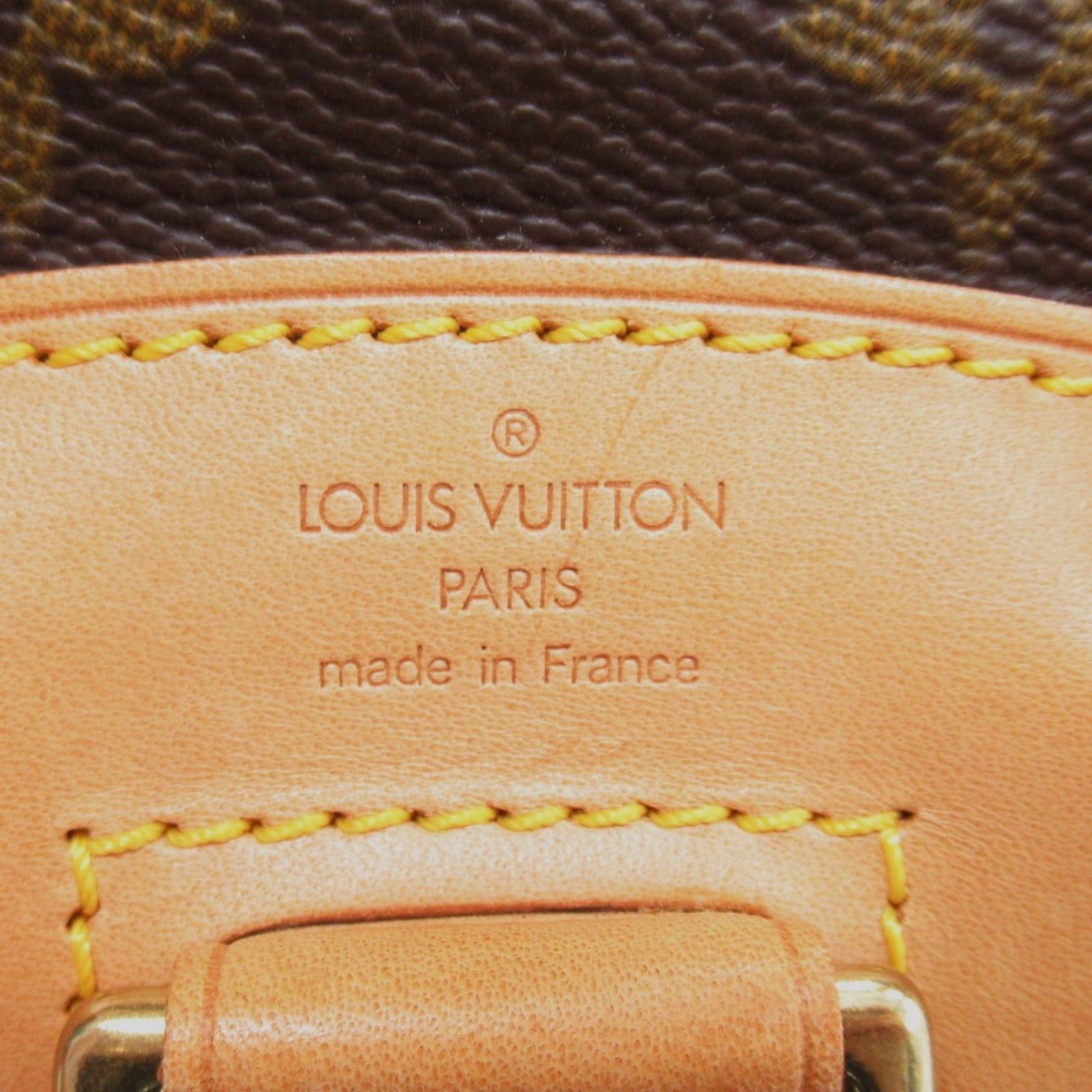 Louis Vuitton Louis Vuitton Mini Montsouris Rucksack Backpack Coated Canvas Monogram Brown Size ONE SIZE - 6 Thumbnail