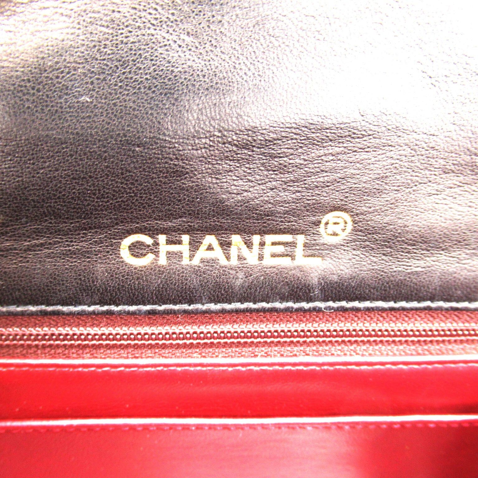 Chanel Chanel Mini Matelasse Chain Shoulder Bag Lambskin (Sheepskin) Black Gold Hardware Size ONE SIZE - 8 Thumbnail