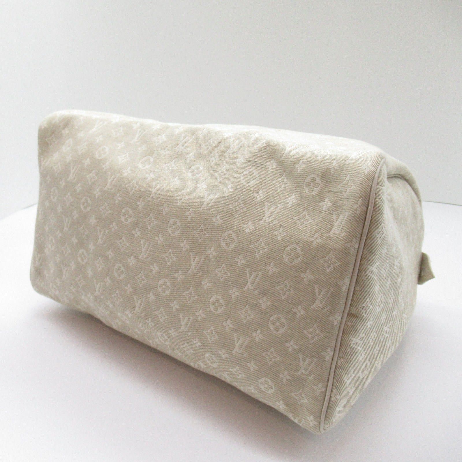 Louis Vuitton Louis Vuitton Speedy 30 Handbag Coated Canvas Monogram Mini Ran White Dune Size ONE SIZE - 4 Thumbnail