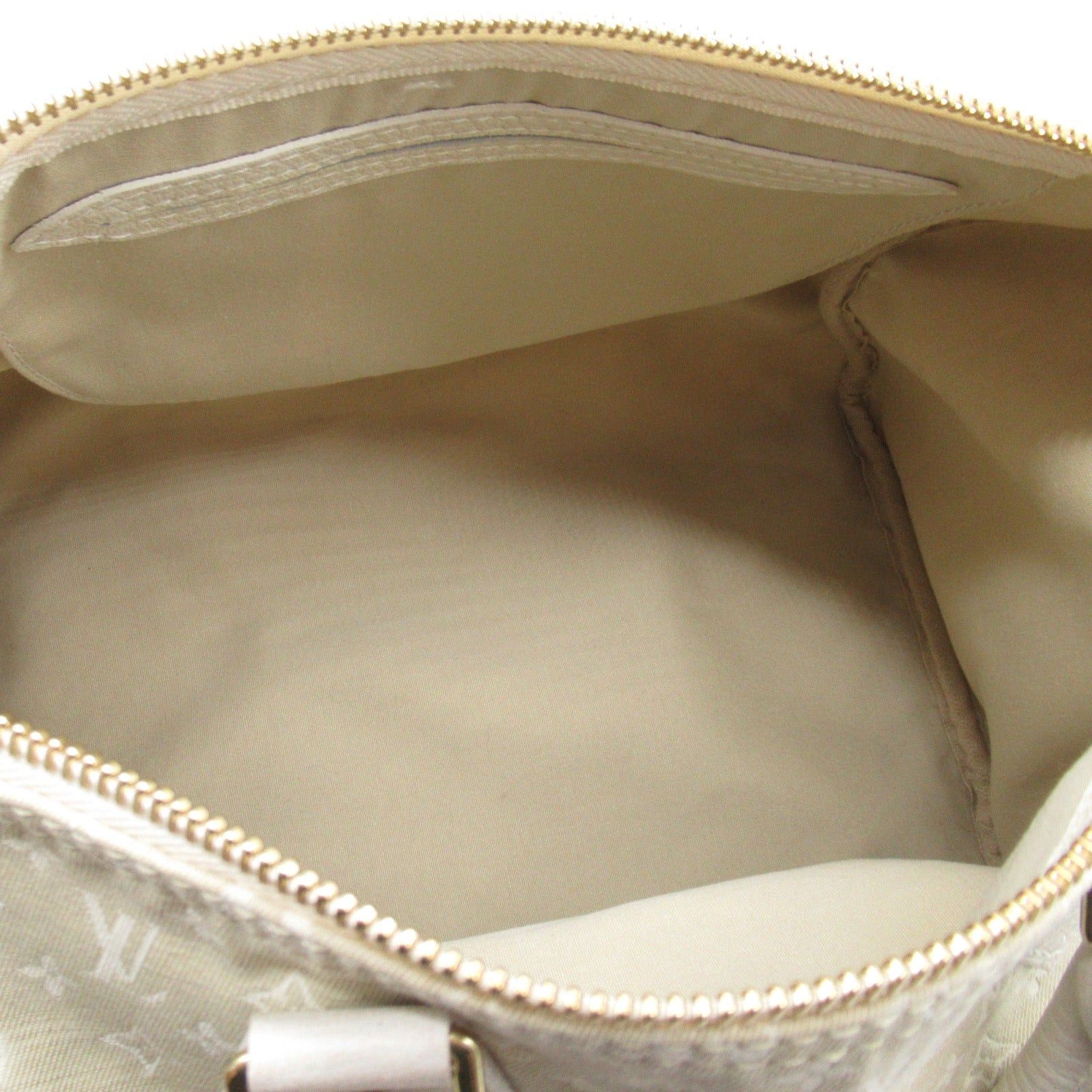 Louis Vuitton Louis Vuitton Speedy 30 Handbag Coated Canvas Monogram Mini Ran White Dune Size ONE SIZE - 5 Thumbnail