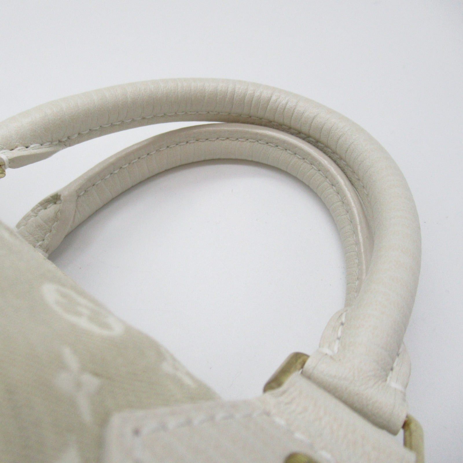 Louis Vuitton Louis Vuitton Speedy 30 Handbag Coated Canvas Monogram Mini Ran White Dune Size ONE SIZE - 8 Thumbnail