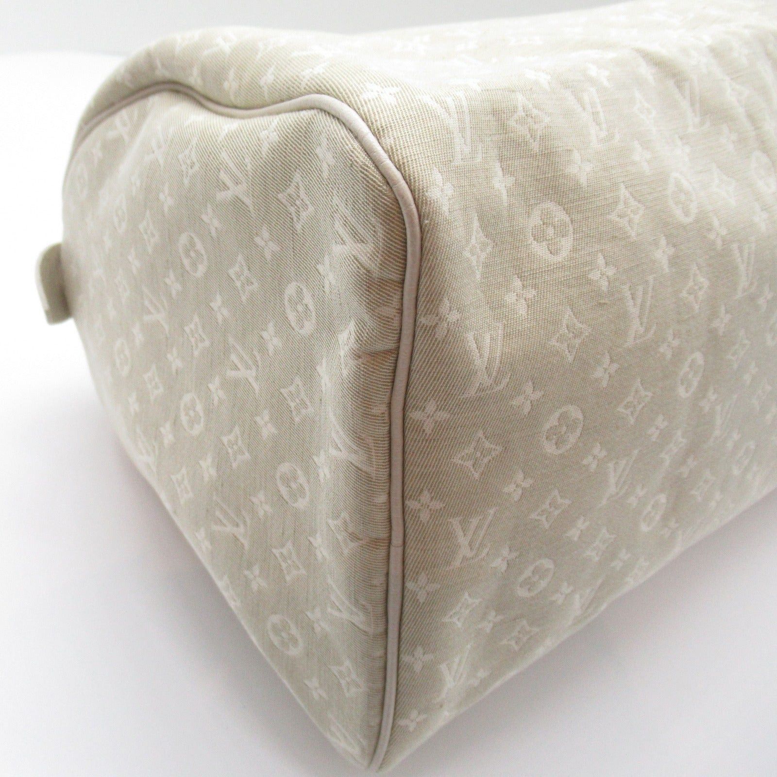 Louis Vuitton Louis Vuitton Speedy 30 Handbag Coated Canvas Monogram Mini Ran White Dune Size ONE SIZE - 10 Thumbnail