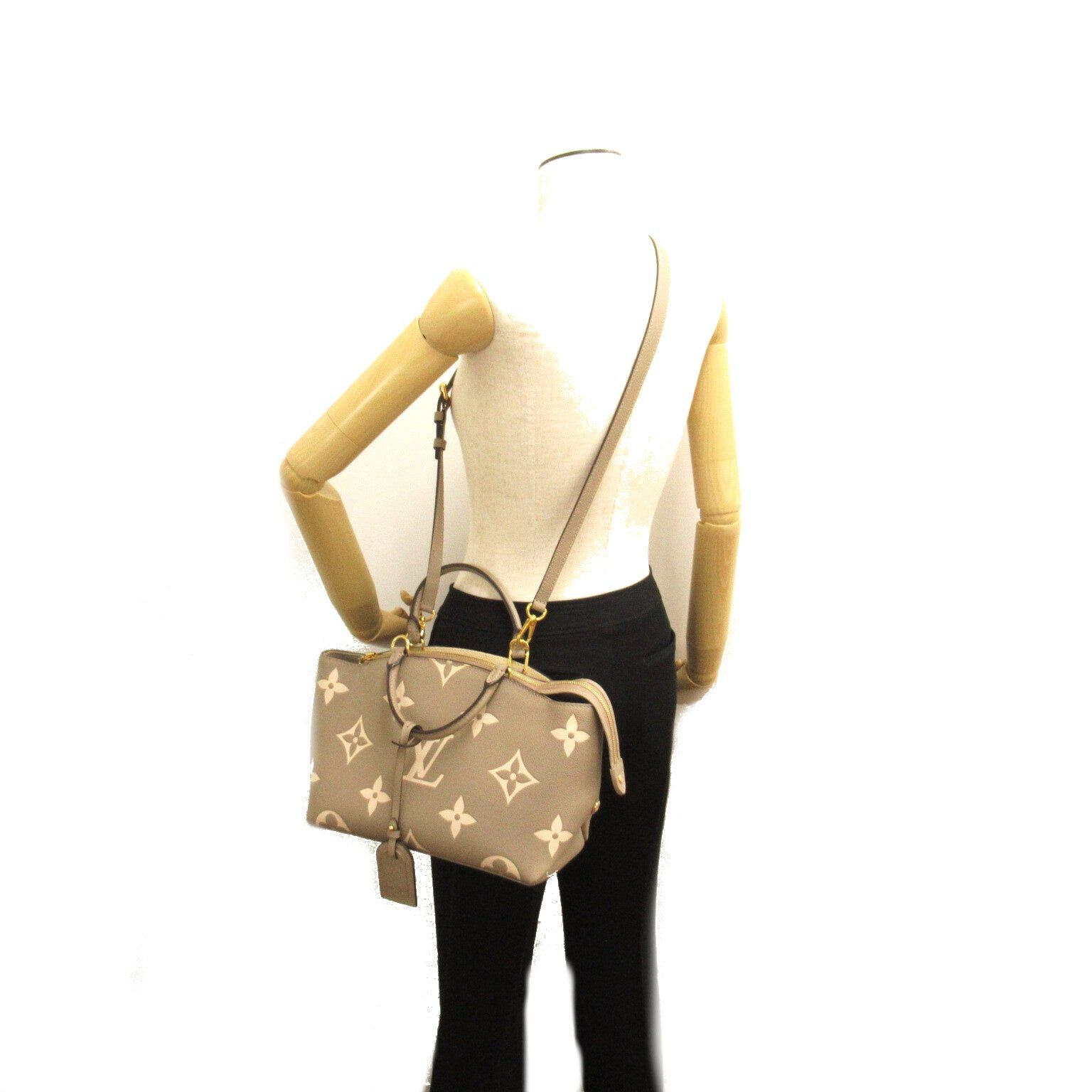 Louis Vuitton Louis Vuitton Petit Palais Pm Shoulder Bag Leather Monogram Empreinte Gray Tourterelle/Creme Size ONE SIZE - 5 Thumbnail