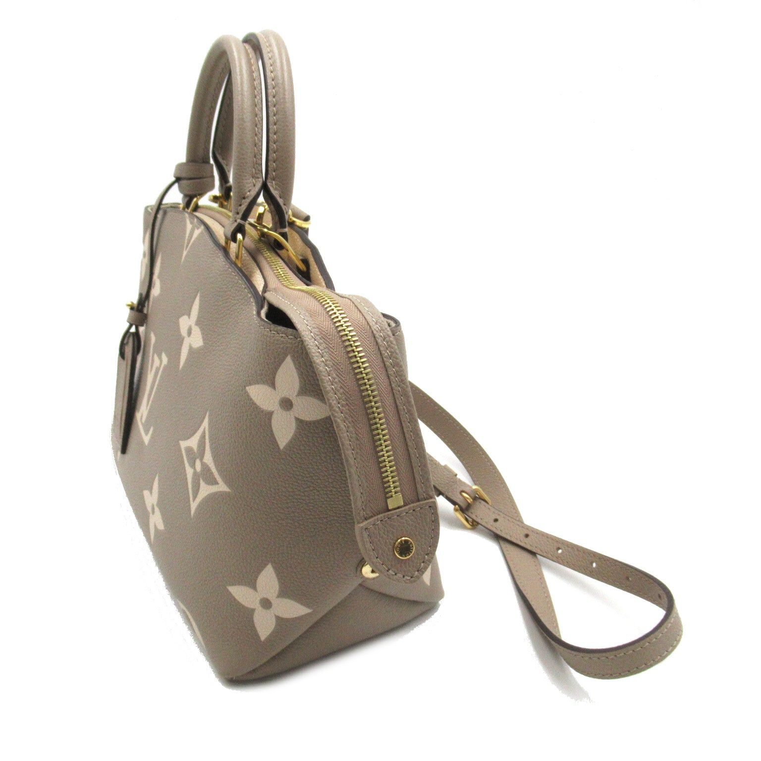 Louis Vuitton Louis Vuitton Petit Palais Pm Shoulder Bag Leather Monogram Empreinte Gray Tourterelle/Creme Size ONE SIZE - 3 Thumbnail