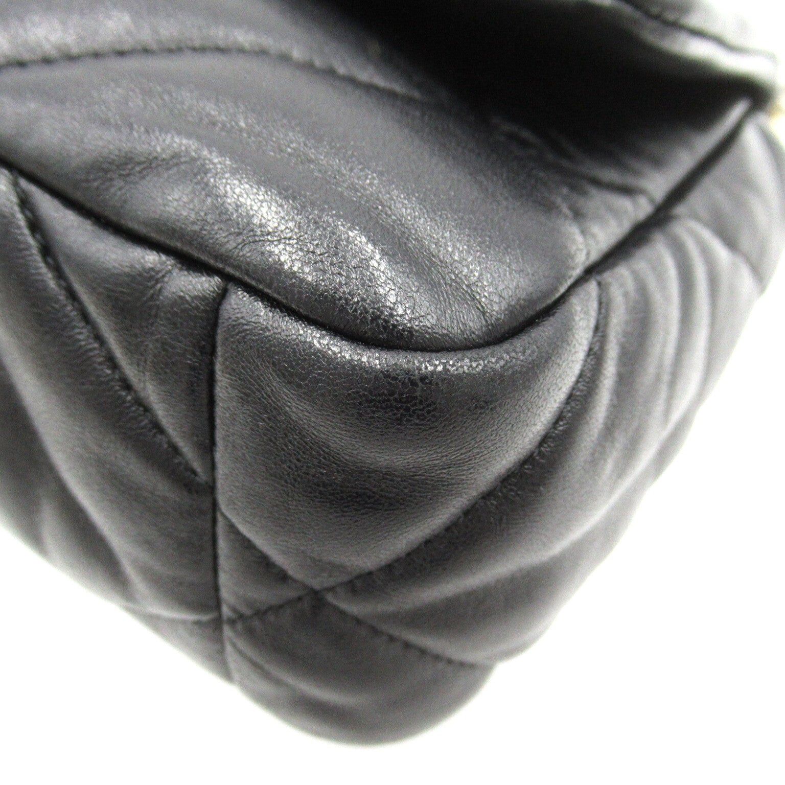 Chanel Chanel Chanel19 Chain Shoulder Bag Lambskin (Sheepskin) Black Size ONE SIZE - 13 Thumbnail