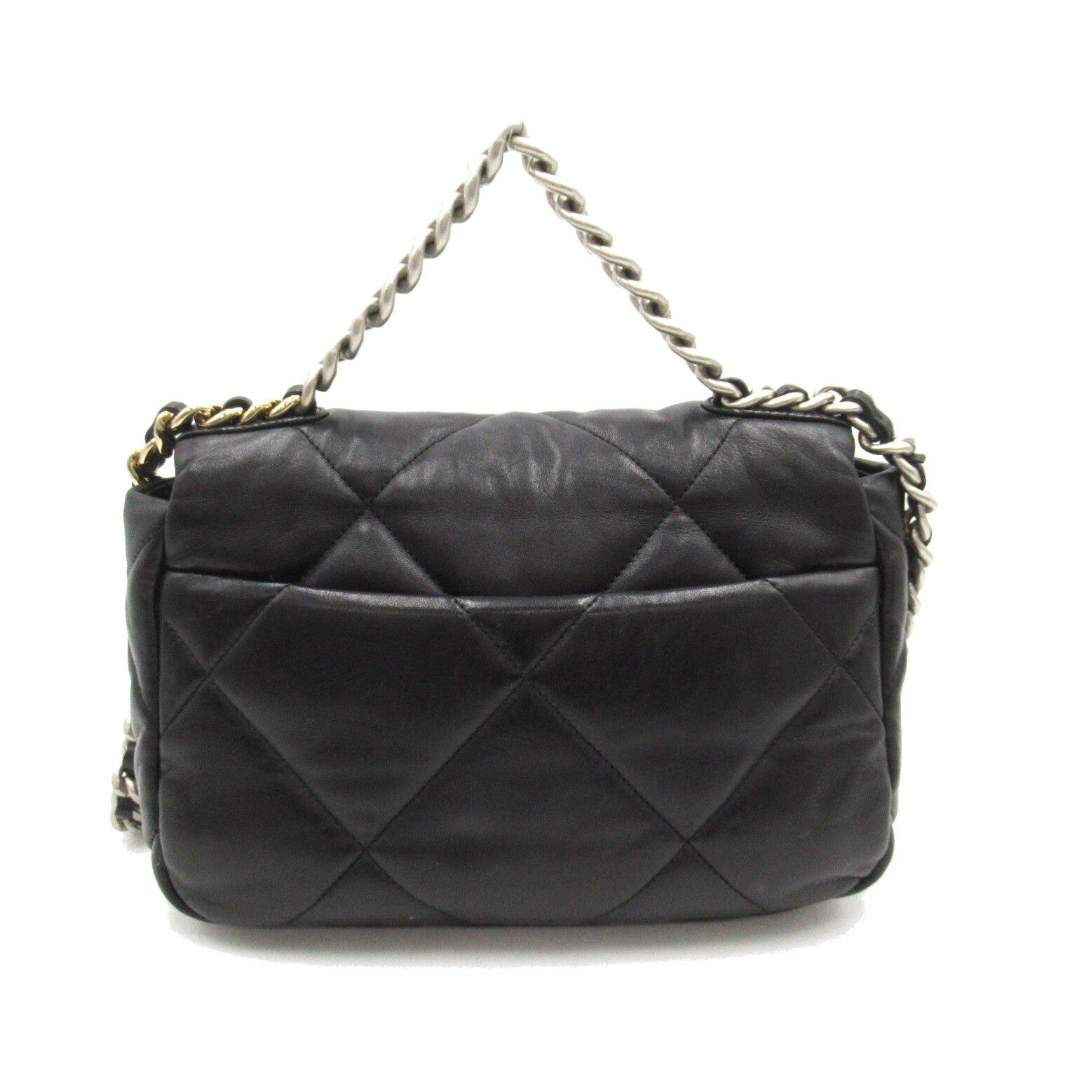 Chanel Chanel Chanel19 Chain Shoulder Bag Lambskin (Sheepskin) Black Size ONE SIZE - 2 Thumbnail
