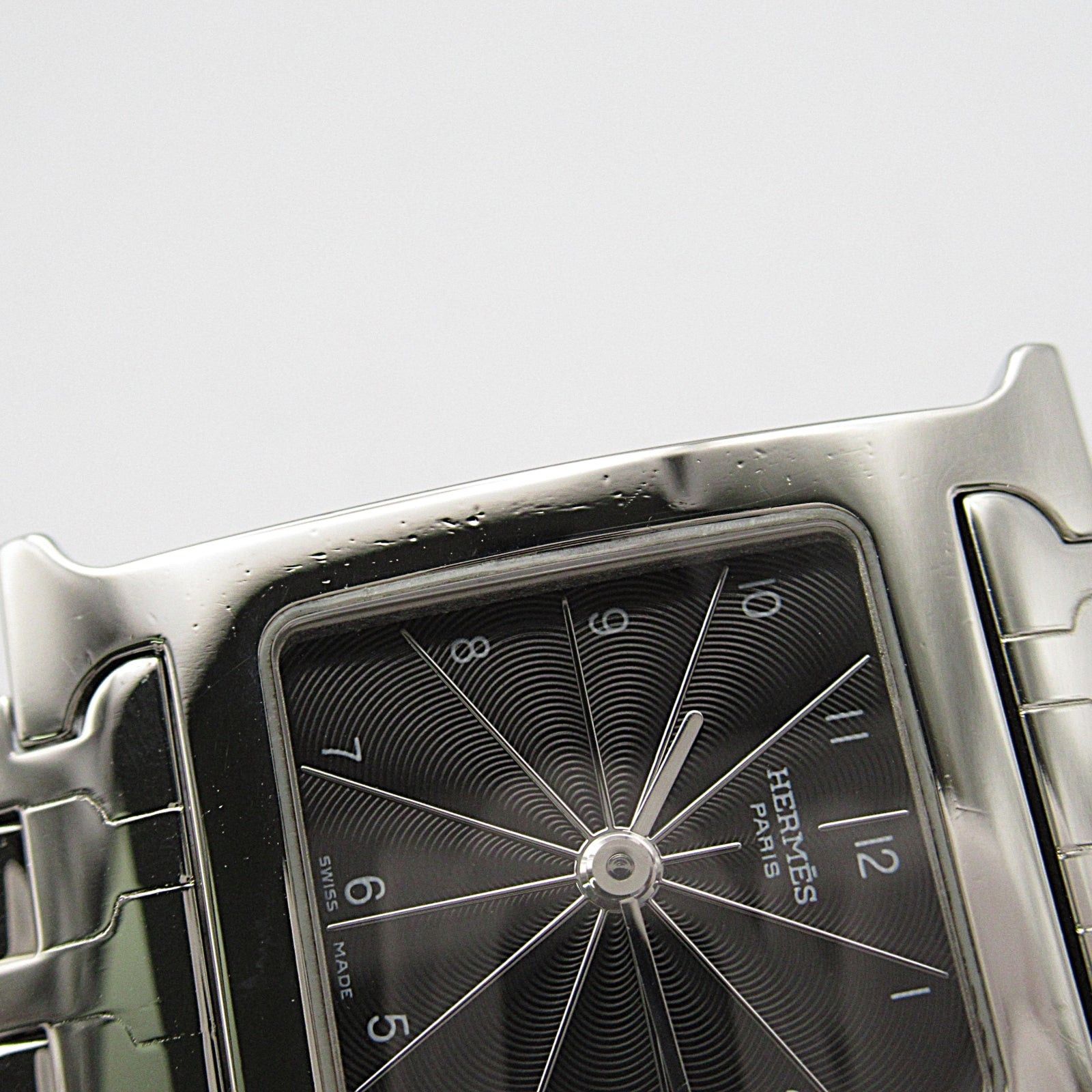Hermes Hermes H Watch Women Quartz Stainless Steel Black Silver Size ONE SIZE - 13 Thumbnail