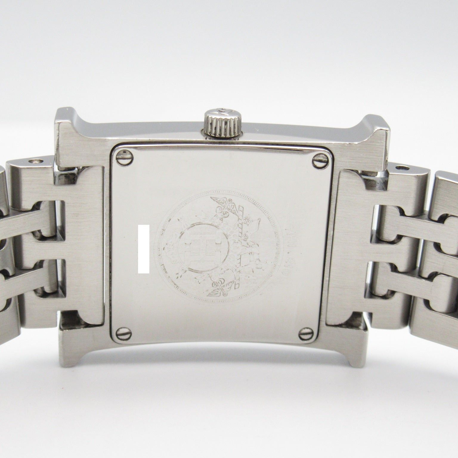 Hermes Hermes H Watch Women Quartz Stainless Steel Black Silver Size ONE SIZE - 6 Thumbnail