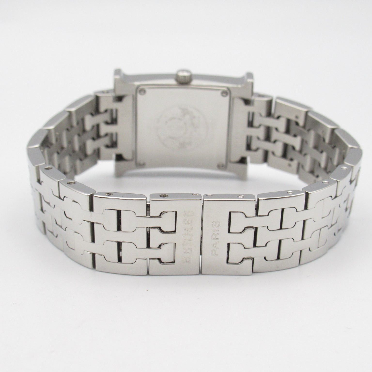 Hermes Hermes H Watch Women Quartz Stainless Steel Black Silver Size ONE SIZE - 4 Thumbnail