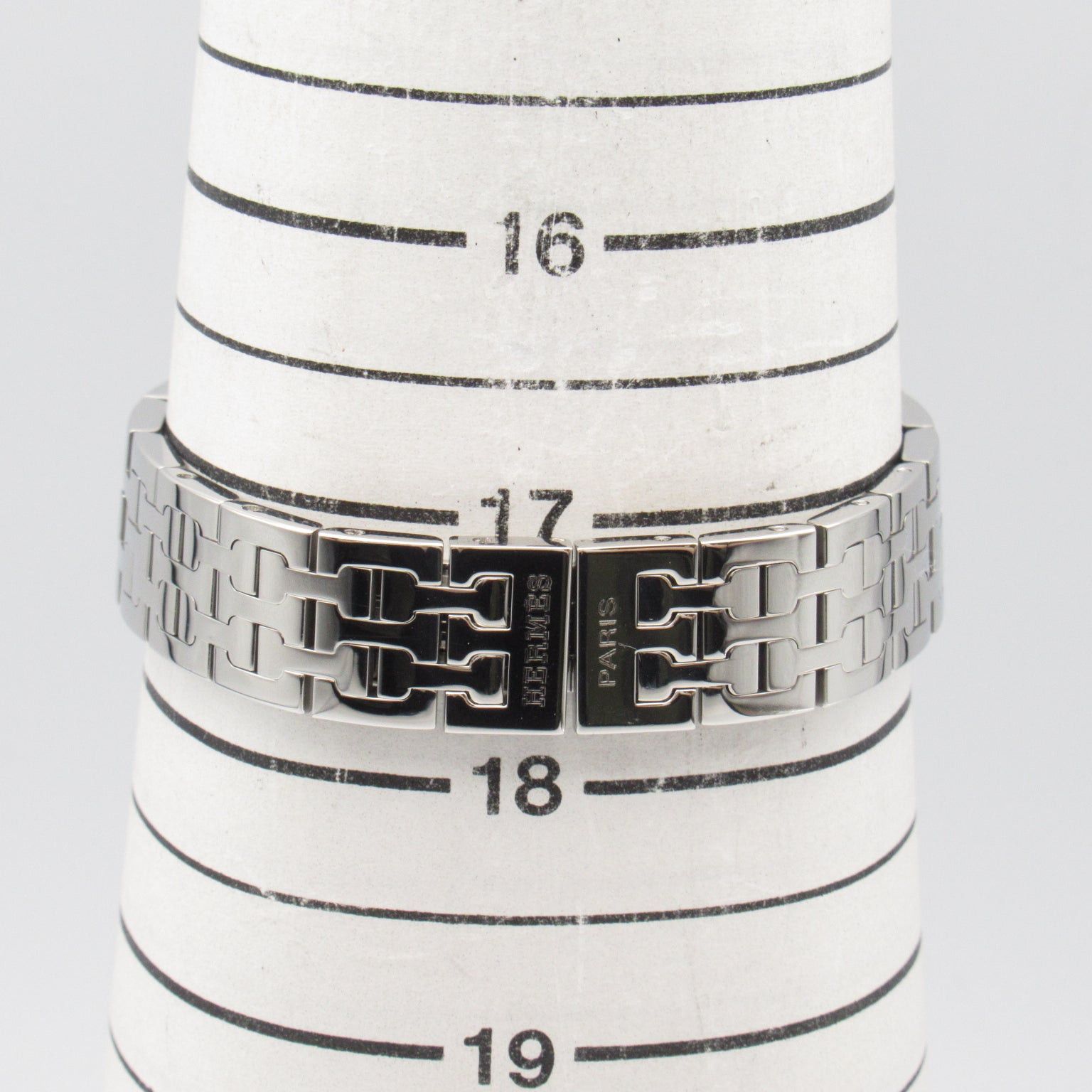 Hermes Hermes H Watch Women Quartz Stainless Steel Black Silver Size ONE SIZE - 8 Thumbnail