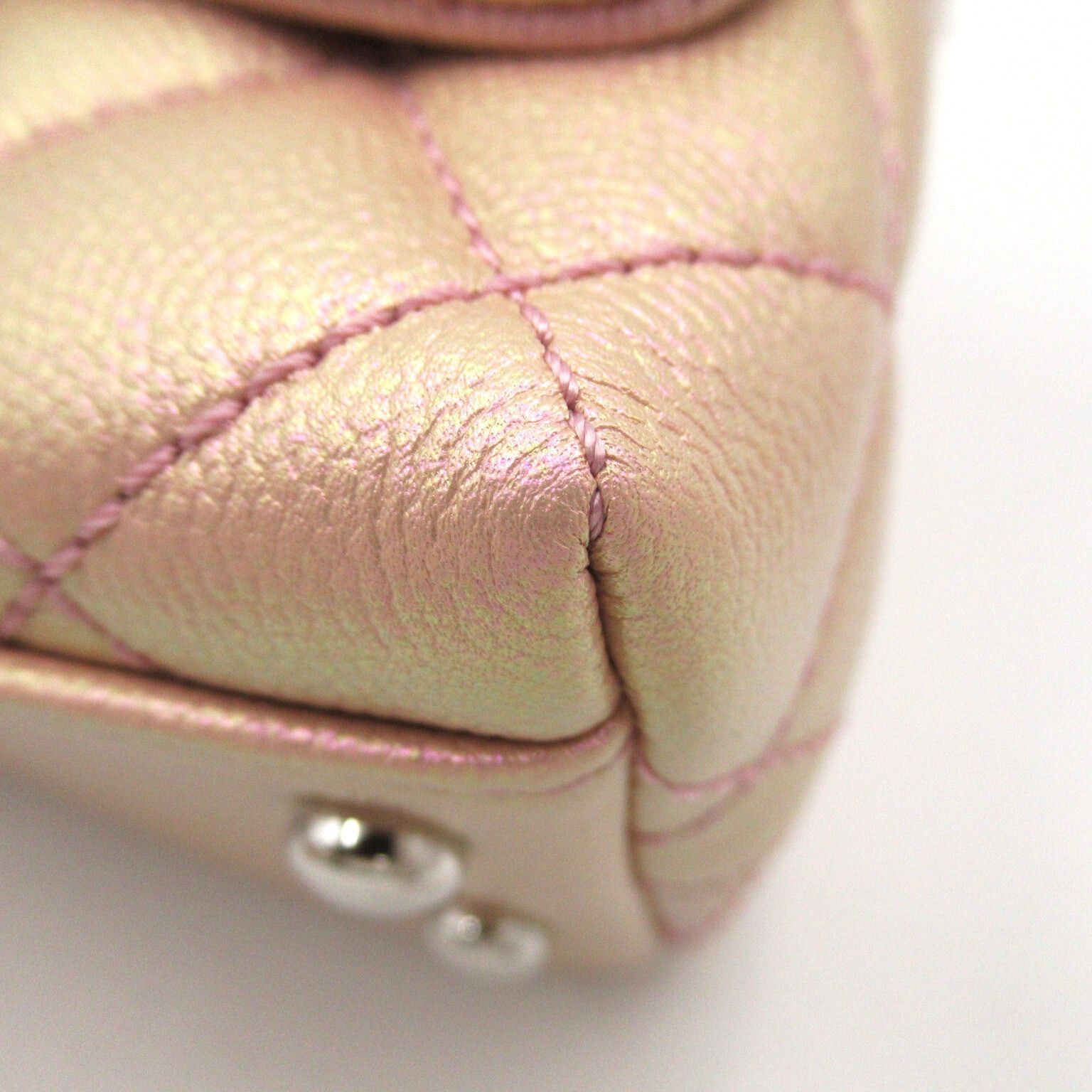 Chanel Chanel Coco Handle Matelasse Shoulder Bag Caviar Skin (Grained Calf) Pink Metallic Silver Hardware Size ONE SIZE - 13 Thumbnail
