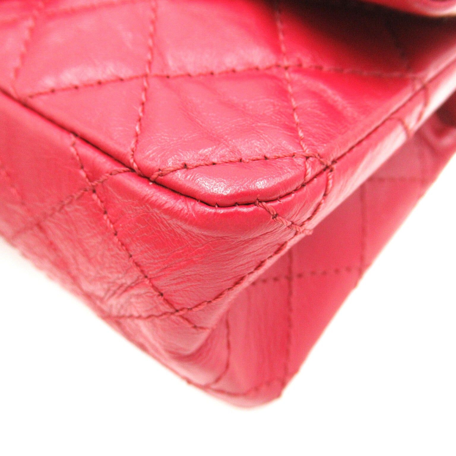 Chanel Chanel 2.55 Mini Matelasse Chain Shoulder Bag Calfskin (Cowhide) Red Gold Hardware Size ONE SIZE - 15 Thumbnail