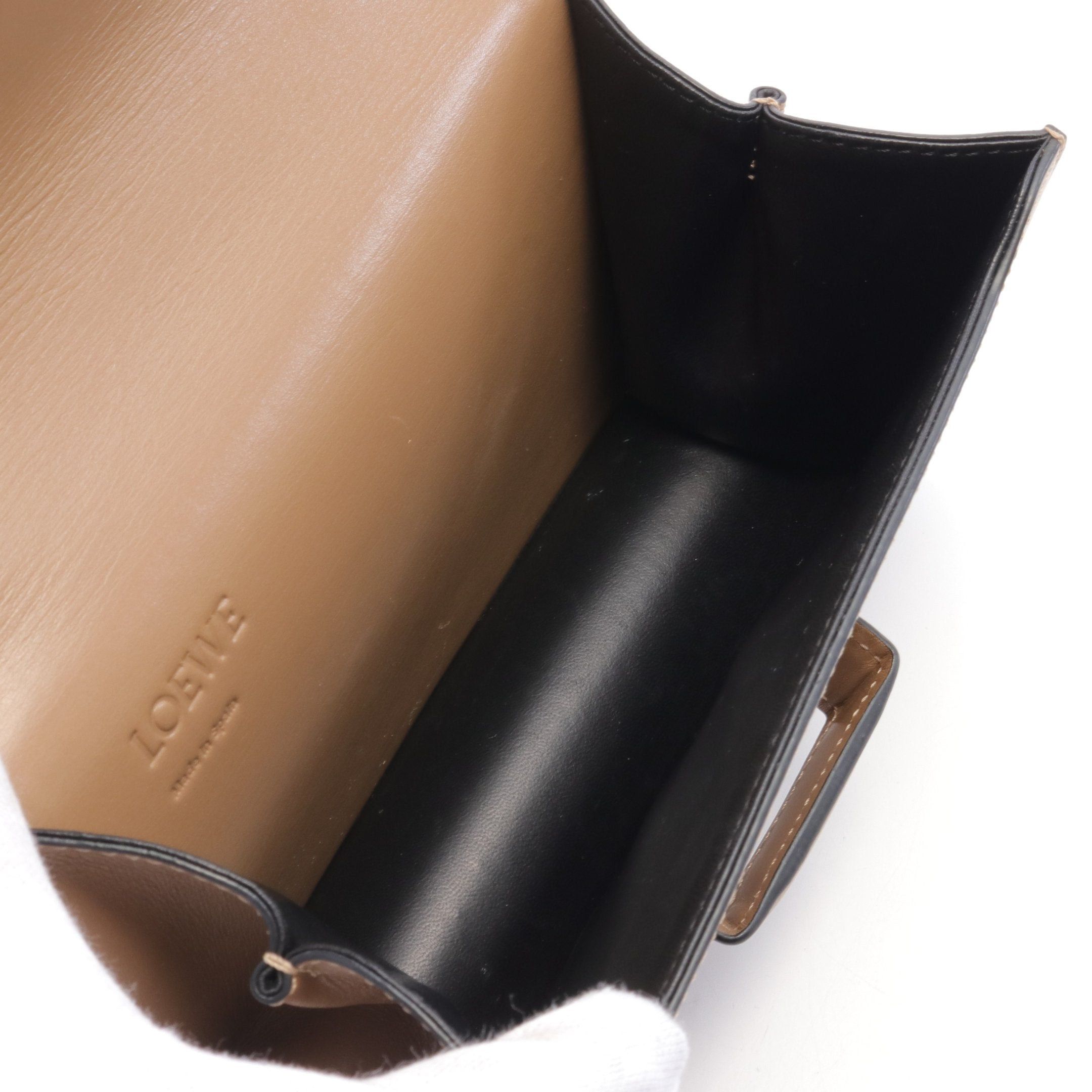 Loewe Loewe Barcelona Small Shoulder Bag Leather Gray Brown Size ONE SIZE - 3 Thumbnail